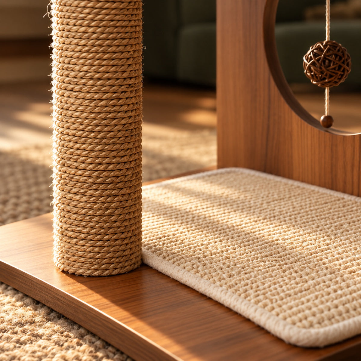 Vesper Stool — 2-Level Cat Lounger & Scratcher