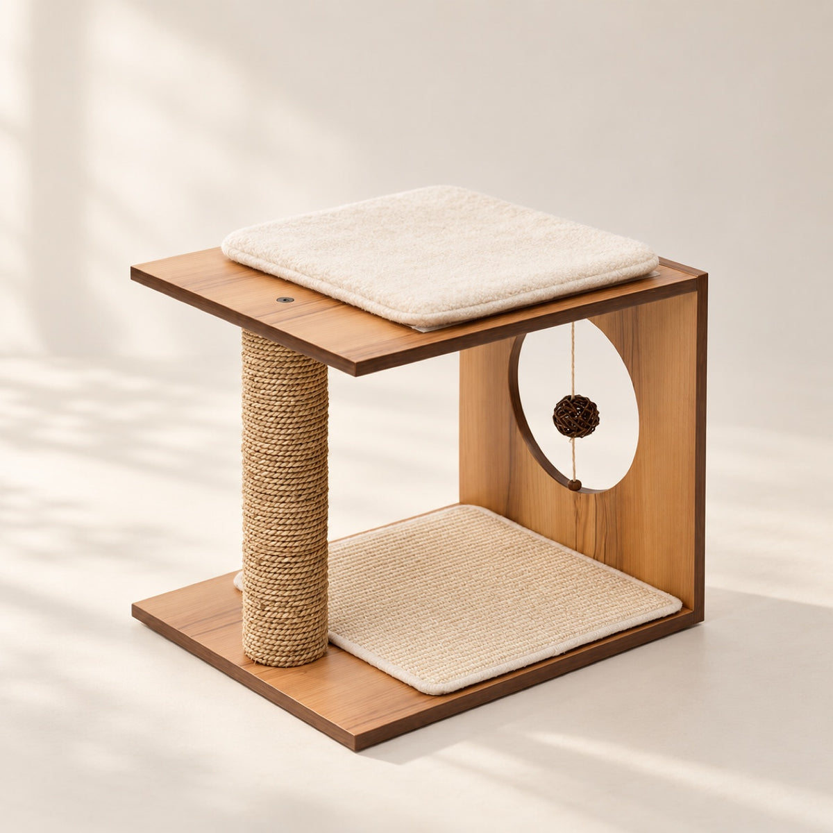 Vesper Stool — 2-Level Cat Lounger & Scratcher