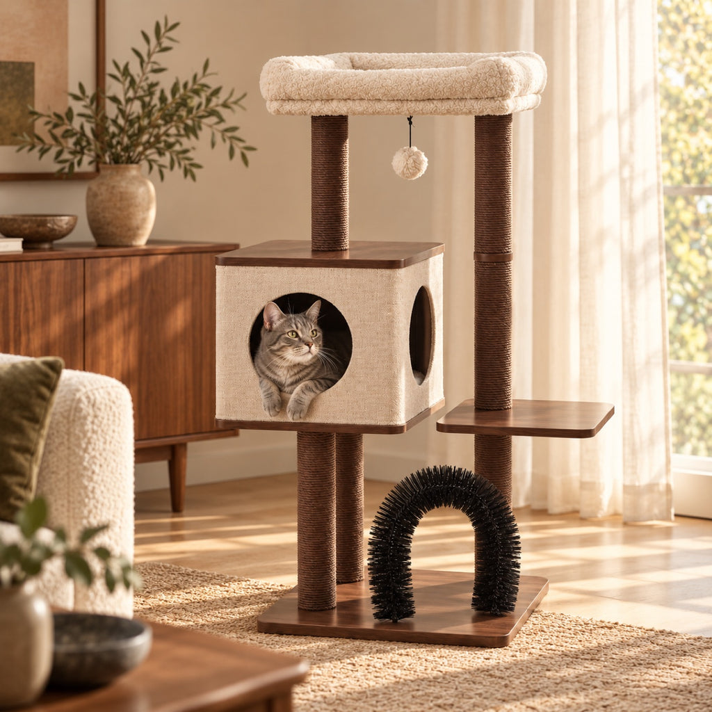 Elevate 2.0 — Mid-Century Modern Cat Tree