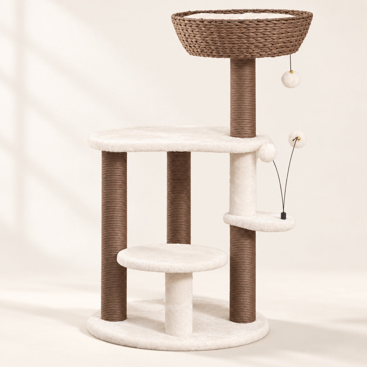 Quartz Handwoven Cat Tree