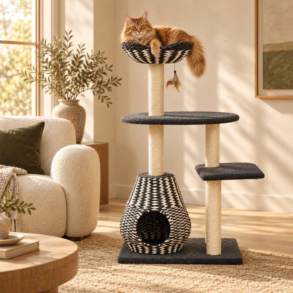 PetPals Ace Handwoven Cat Tree