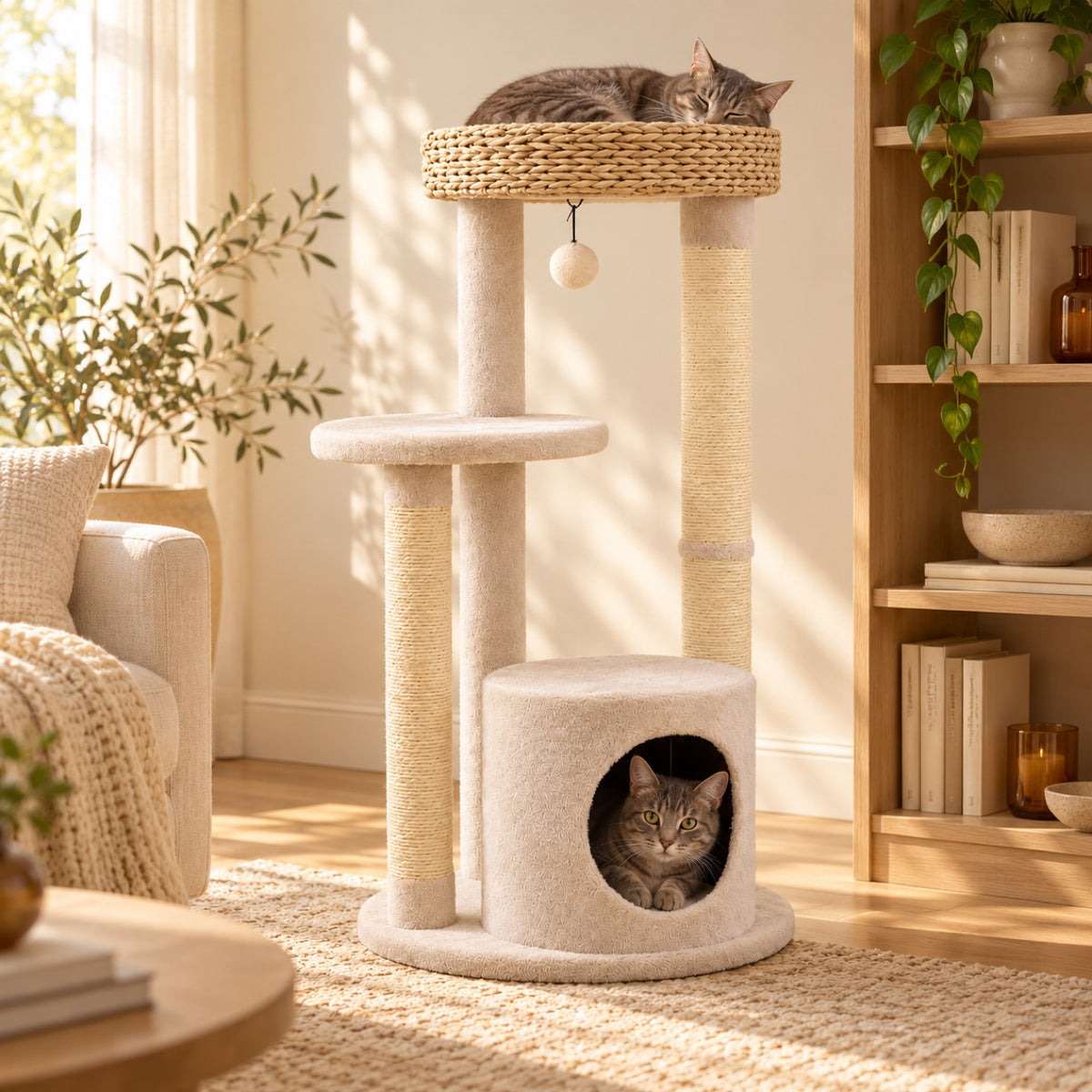 PetPals Ace Handwoven Cat Tree