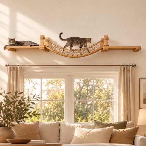 CC Cat Wall Bridge and Shelf Set