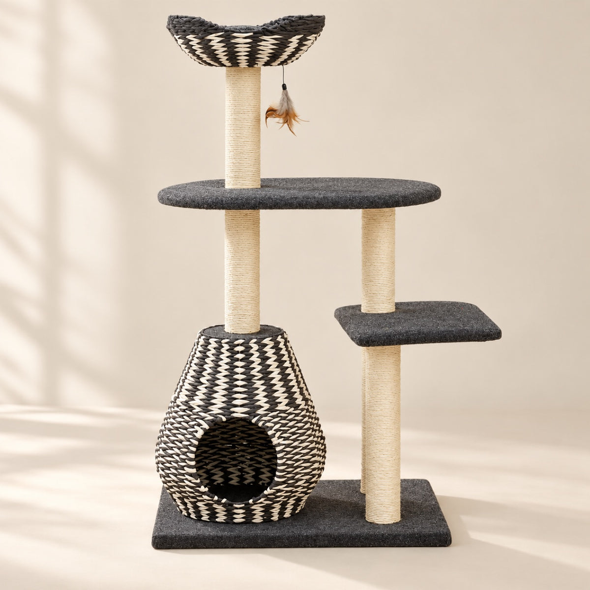 PetPals Pharaoh V2 Handwoven Cat Tree