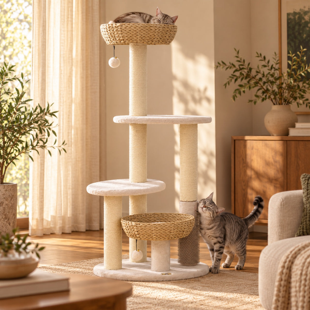 PetPals Pharaoh V2 Handwoven Cat Tree