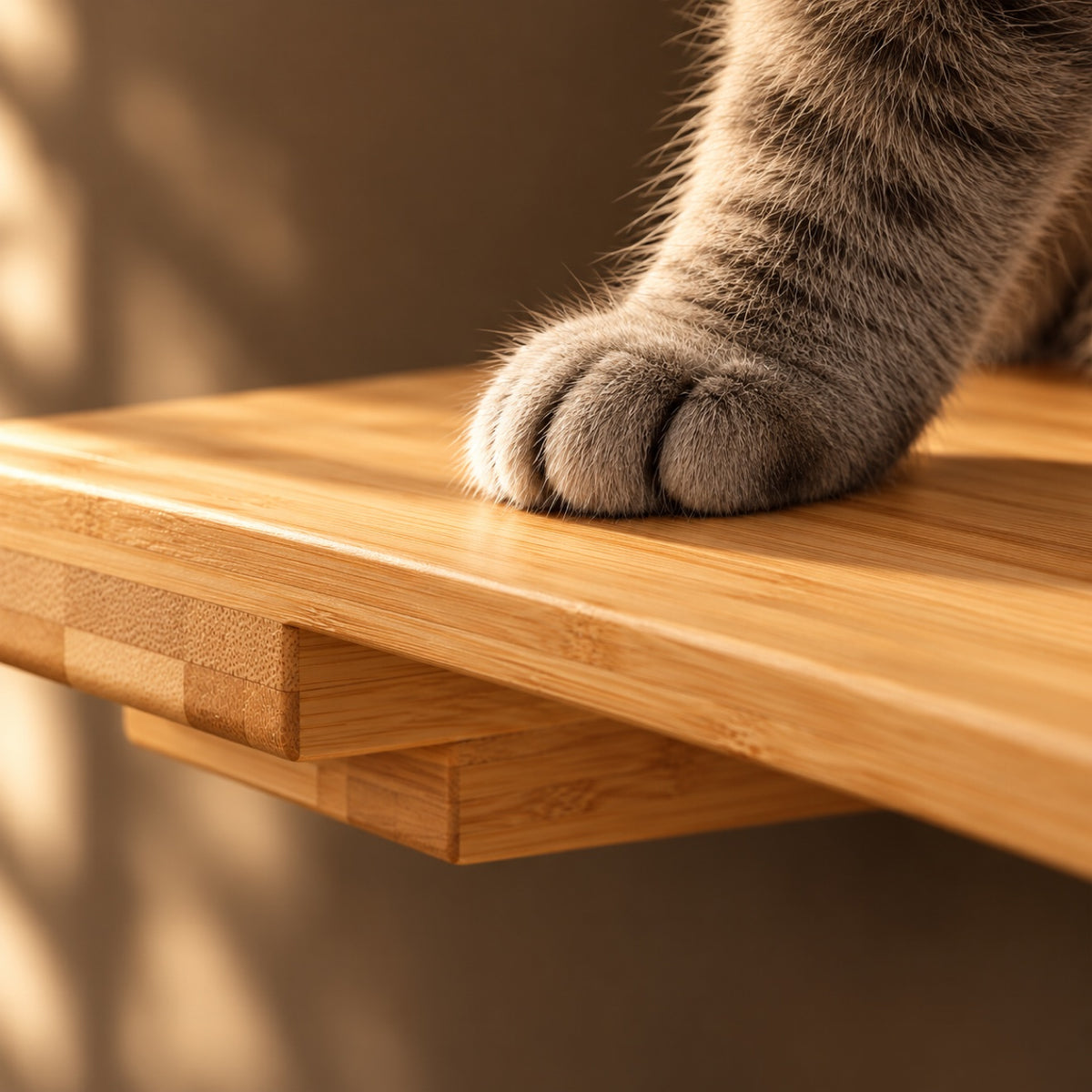 Wall-Mounted Cat Shelf, 34"