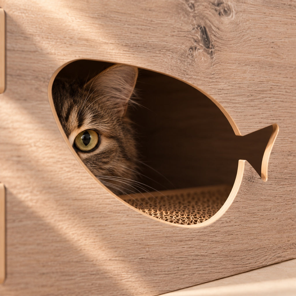 Jodie Minimalist Cat Playhouse