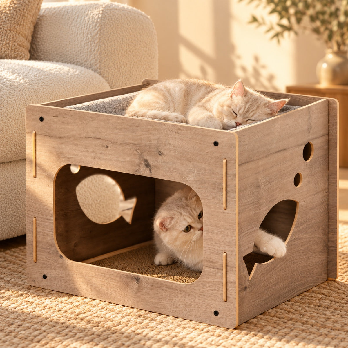 Jodie Minimalist Cat Playhouse